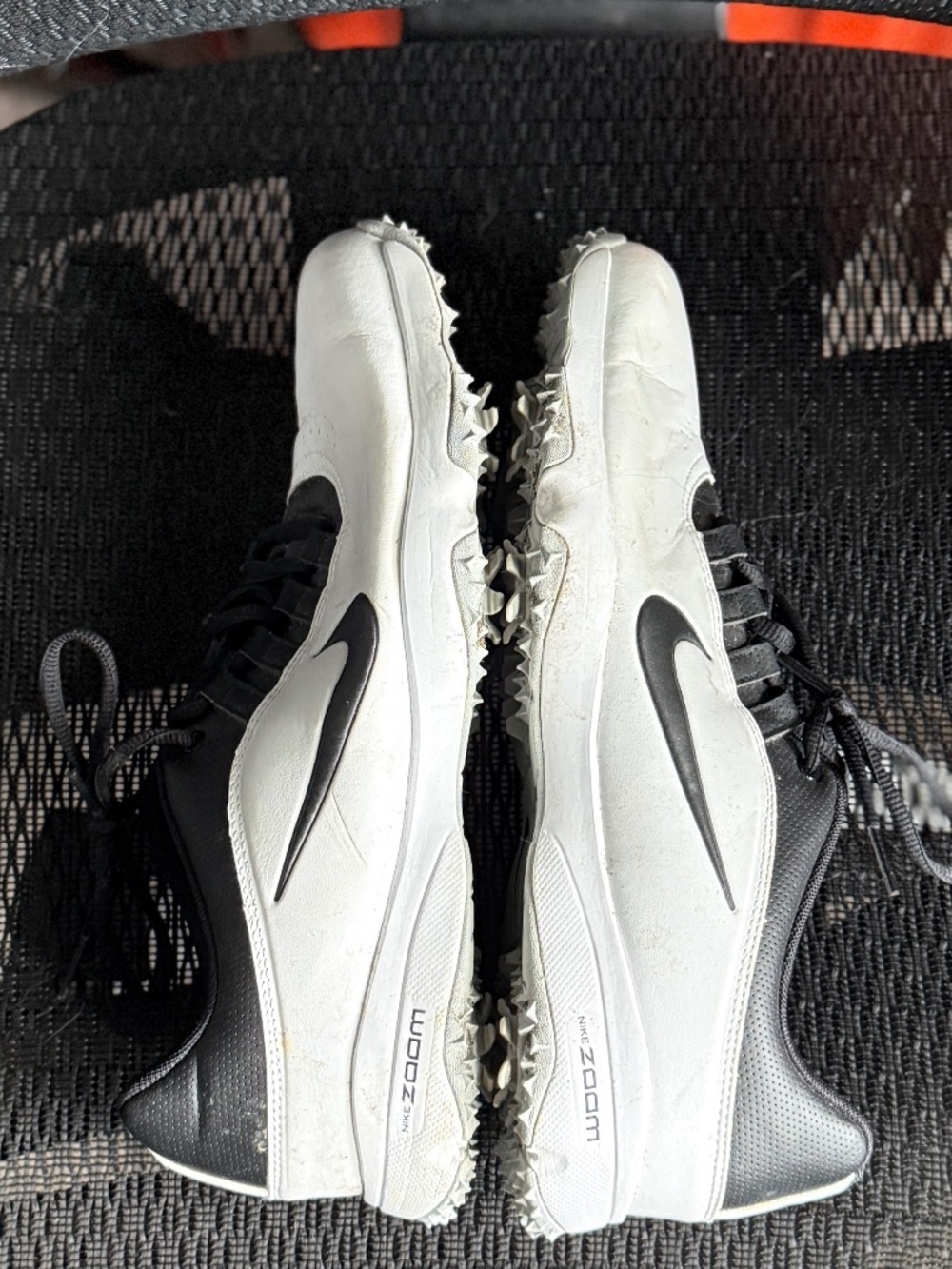 Nike Men's Golf Shoes White Black Size 9